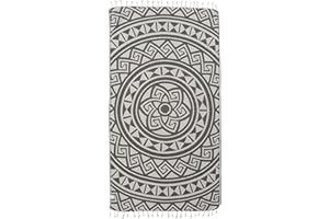 Sand Cloud Turkish Beach Towel - Sand Free - 100% Organic Turkish Cotton Yarn - Quick Dry Towel for Beach, Picnic Blanket or Throw - As Seen on Shark Tank - Mandala (Dark Grey)
