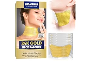 Weeping Willow Oil Co - Neck Wrinkle Patches, 24K Gold Collagen Neck Fine Line Pads, Firming Tightening & Moisturizing Mask For Neck Line Romoval-5 PCS