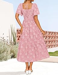 ZESICA Women's Summer Boho Floral Midi Dresses 2025