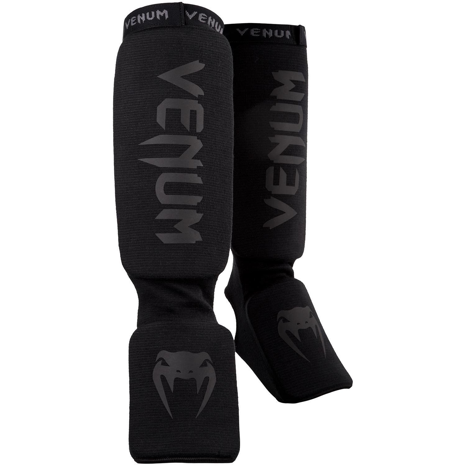 Venum, Kontact Shin Guards, Men's, XS, Black/Black