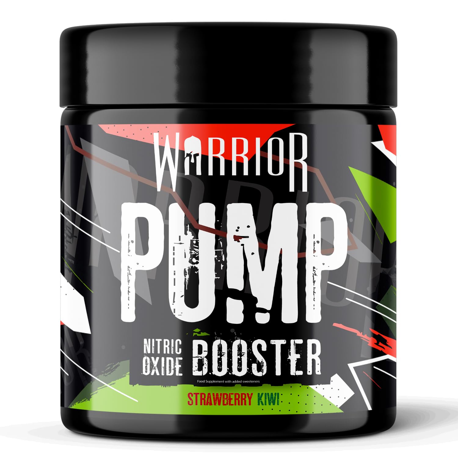 Warrior Pump Pre Workout Powder 225g – Non Stim & Caffeine Free Preworkout Nitric Oxide Supplement – Contains Citrulline Malate, Glycerol, Cyclic Dextrin and Beetroot – 30 Servings, Strawberry Kiwi