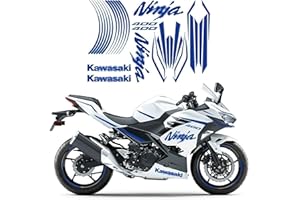 TZMAPU Compatible Kawasaki Ninja 400 Stickers,Motorcycle Stickers, Full Body Decorative Decals Waterproof Stickers，Kawasaki Ninja 400 Accessories (Blue)