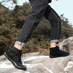 Dinint Barefoot Shoes Men Women Wide Toe Box Winter