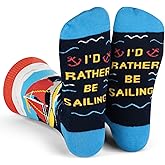 Lavley Ocean and Nautical Socks - Fun gifts for sailors, boaters and beach lovers - Great for summer or vacations