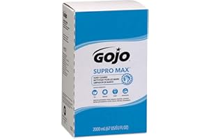 GOJO Industries 7272-04 2000 mL Refill SUPRO MAX Lotion Hand Cleaner, English, 15.34 fl. oz., Plastic, 8.8" x 3.6" x 5.1"
