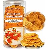Dried Persimmons - No Sugar Added, Gluten-Free Snack, Resealable 12.35 OZ Bulk Jar - Sun-Ripened Fruit Slices | Dried Fruit Snack Packs | At Home, Work, or On The Go