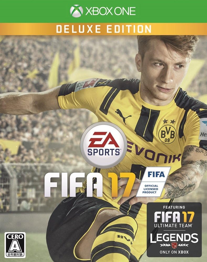 Amazon Fifa 17 Deluxe Edition 限定版同梱物 ジャンボプレミアムゴールドパック 1 X週間 Totwレンタル選手 1選手3試合x週間 8試合レンタル選手 限定futキット Jリーグオンデマンド 2週間無料クーポン Xboxone ゲームソフト