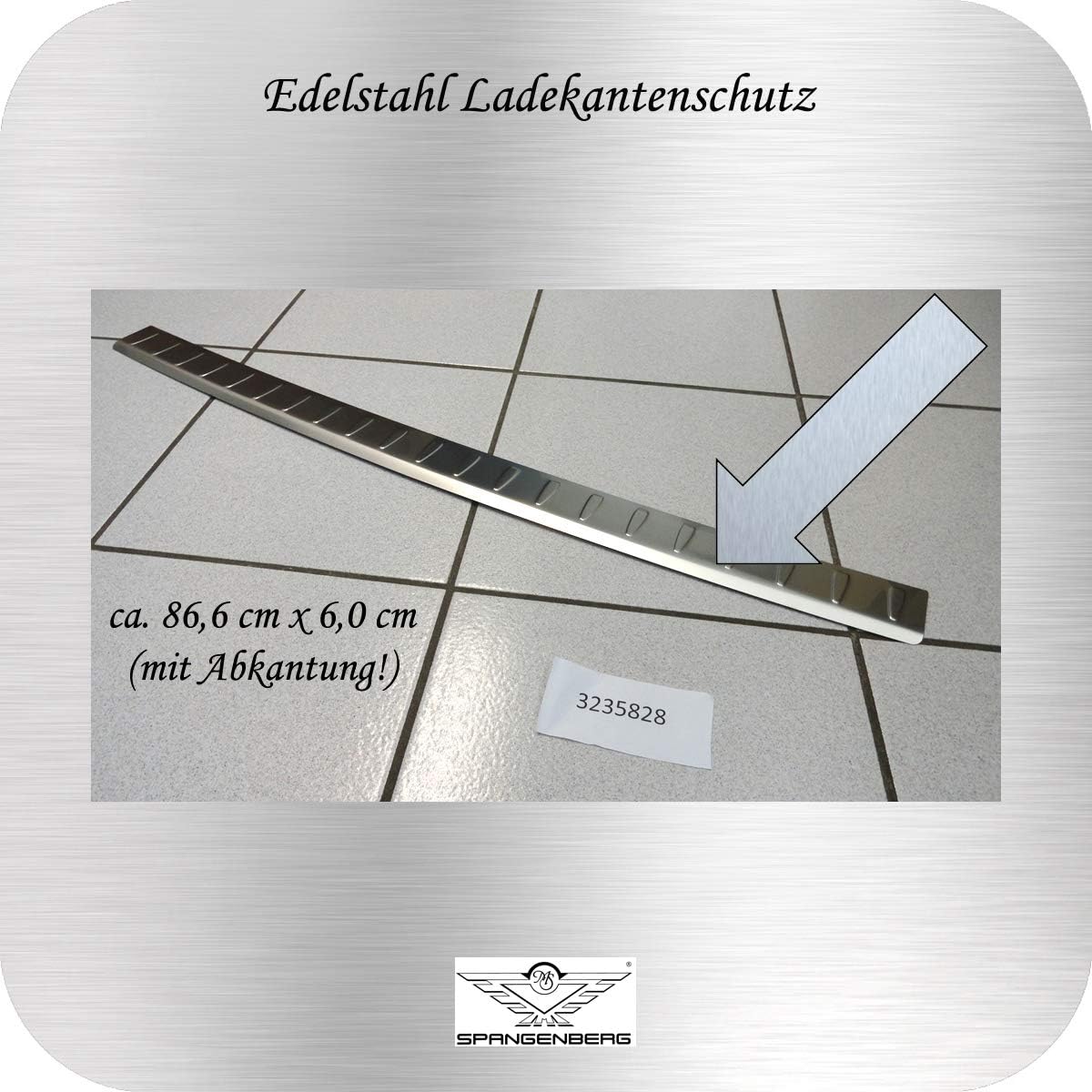 Spangenberg Stainless Steel Boot Sill Protector for Mercedes Benz E-Class W212 Saloon AMG from Facelift Year of Manufacture 01.2013-05.2016 Item 3235828