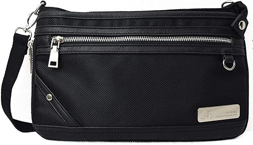 Amazon Mminds ショルダーバッグ ブラック ミニショルダーバッグ 横型 ポシェット ミニポーチ 小さめ 斜め掛け ビジネス アウトドア フォーマル 軽量 実用 自転車 かばん男性用 紳士用 黒 斜めがけ 三つ色選択 小さめ カバン Mminds ショルダーバッグ