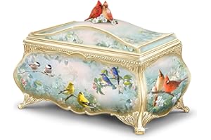 Songbird Serenade Handcrafted Heirloom Porcelain Music Box