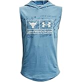 Under Armour Boys Project Rock Sleeveless Terry Hoodie