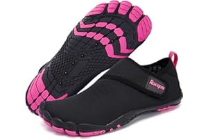 Racqua Men's Women's Slip-On Water Shoes Quick Dry Barefoot Lightweight Aqua Shoes Beach Swim Pool Hiking Sport Shoes