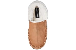Lucky Brand Boys Micro Suede Sherpa Clog Slippers Cozy Plush Lined Indoor Outdoor Slip On House Shoes Comfortable Kids Clogs