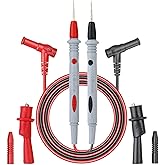 POBAN 4-Piece Multimeter Test Leads Kit - Flexible 41in Test Wires with Multimeter Alligator Clips, 1000V 20A, Compatible with Fluke/AstroAI/INNOVA Digital Multimeters