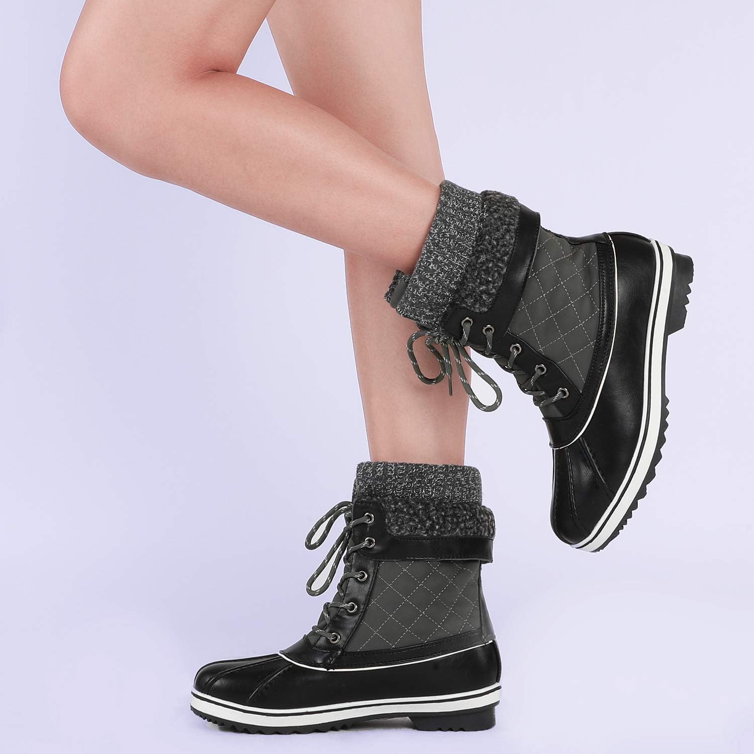  | DREAM PAIRS Women's Mid Calf Winter Snow Boots | Snow Boots
