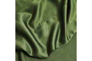 DOZ BY SIJO DOZ Flat Sheet, 100% Viscose derived from Bamboo, Organically Grown, Buttery Soft, Cooling Sheets, High GSM, 1 Top Sheet Only (Forest, Twin/Twin XL)