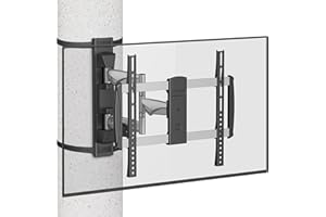CondoMounts No Drill Gazebo Tv Mount (Full Motion for 37"-70" TV Aluminum, Gazebo Post)