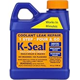 K-Seal ST5501 Multi-Purpose One Step Coolant Leak Repair, 8oz, Pour and Go, Mixes with All Antifreeze, No Flushing Required