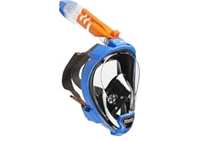 OCEAN REEF - Aria QR + Quick Release Snorkeling Mask - Full Face Snorkeling Mask - 180 Degree Underwater Vision - 8 Colours and 4 Sizes