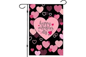 Flagmax Valentine Flag, Double Sided Valentine's Day Flag Love Combination Valentine Garden Flag 12.5 x 18 Inch Valentine House Flags for Valentine's Day Decoration
