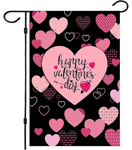 Amazon.com : Love Heart Garden Flag Burlap 12x18 Inch Double Sided