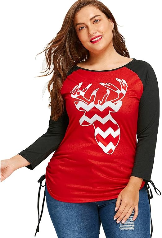 womens plus size holiday shirts