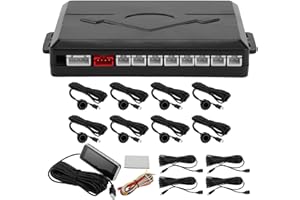 Motoforti Auto Vehicle Reverse Backup Radar System Reverse Parking Sensors Sound Warning Alarm Buzzer Reminder Distance Detec