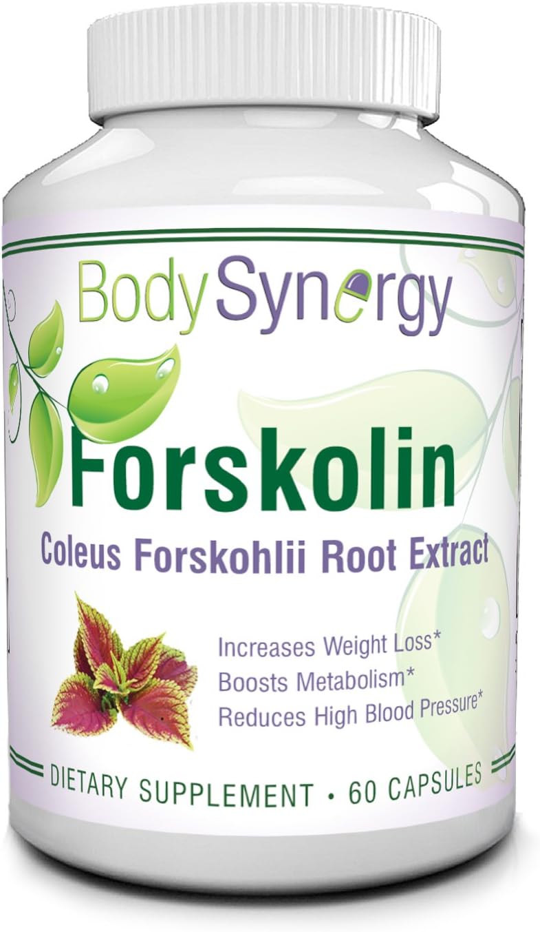 Pure Forskolin Root Extract | 300mg 40% Standardized Capsules | Made in USA | Appetite Suppressant, Metabolism Booster, Stomach Fat Burner, Builds Lean Muscle, Rapid All Natural & Safe