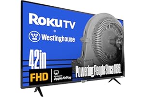 Westinghouse Roku TV - 42 Inch Smart TV, 1080P FHD Television with Wi-Fi Connectivity and Mobile App, Flat Screen, Bluetooth, Compatible with Apple AirPlay, Alexa and Google Assistant