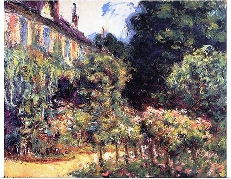 Amazon クロード モネ ジヴェルニー からの家の庭 1913ポスタープリント 24 X 19 13 24x19 None アートフレーム ポスター オンライン通販