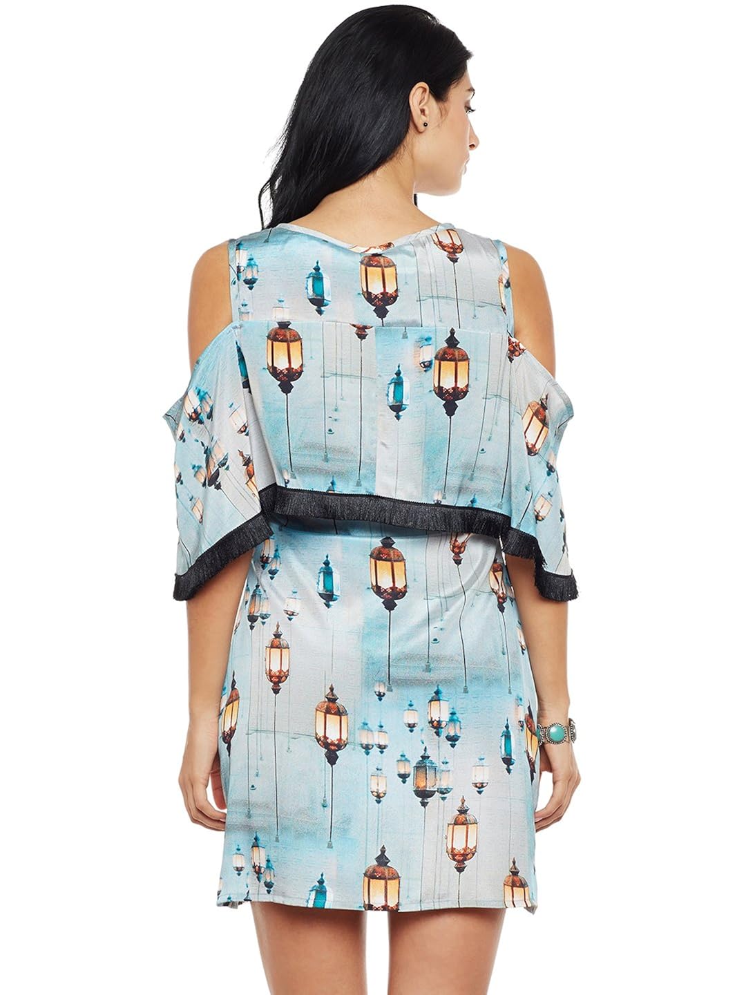 i-know lantern fringe dress