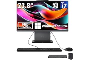 Lenovo ThinkCentre Neo 30a 23.8" FHD Anti-Glare Display Business All-in-One, Intel Core i7-13620H, 32GB DDR5 RAM, 1.16TB Stor