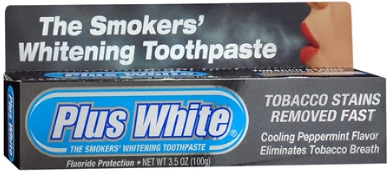 Plus White Smokers' Whitening Toothpaste 3.50 oz (Pack of 6) Beauty