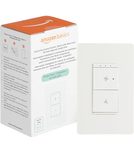 kathy ireland HOME SW605, 6-Speed LED Ceiling Fan Wall Control