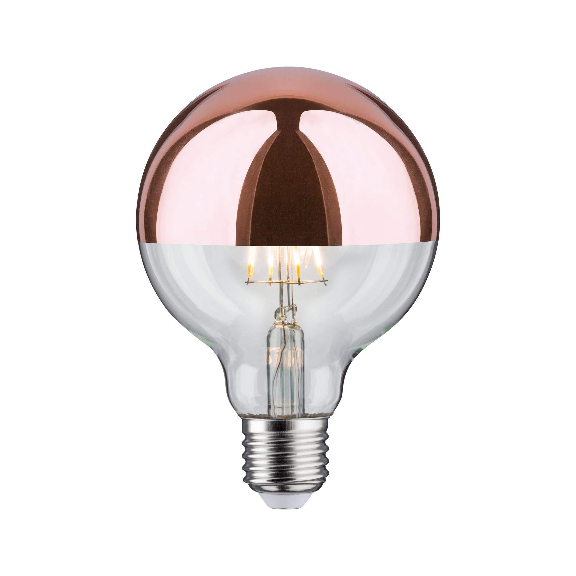 Paulmann 28674 LED Filament lamp G95 7 watts lamp Crown Mirror Copper 2700 K Warm White E27