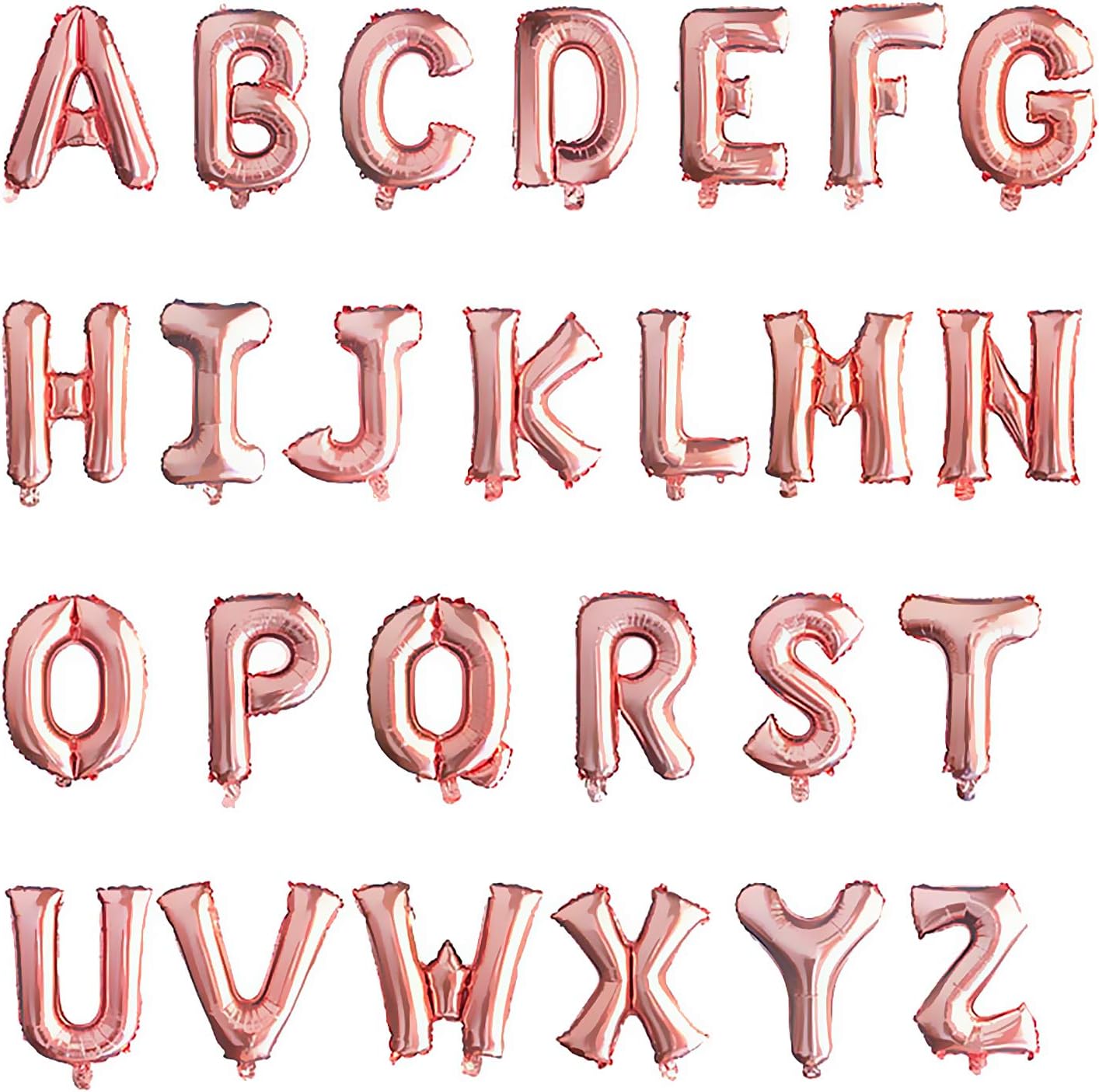 lala Pink 26 Balloon Letters in Gold,16 inch Aluminiumfolie Balloons for Anniversary Birthday Christmas Wedding New Year Banquet Decoration,Rose Gold