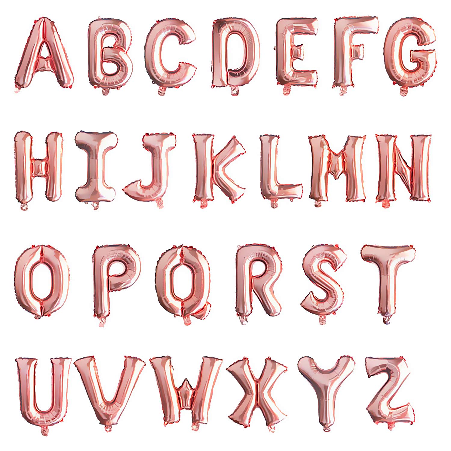 lala Pink 26 Balloon Letters in Gold,16 inch Aluminiumfolie Balloons for Anniversary Birthday Christmas Wedding New Year Banquet Decoration,Rose Gold