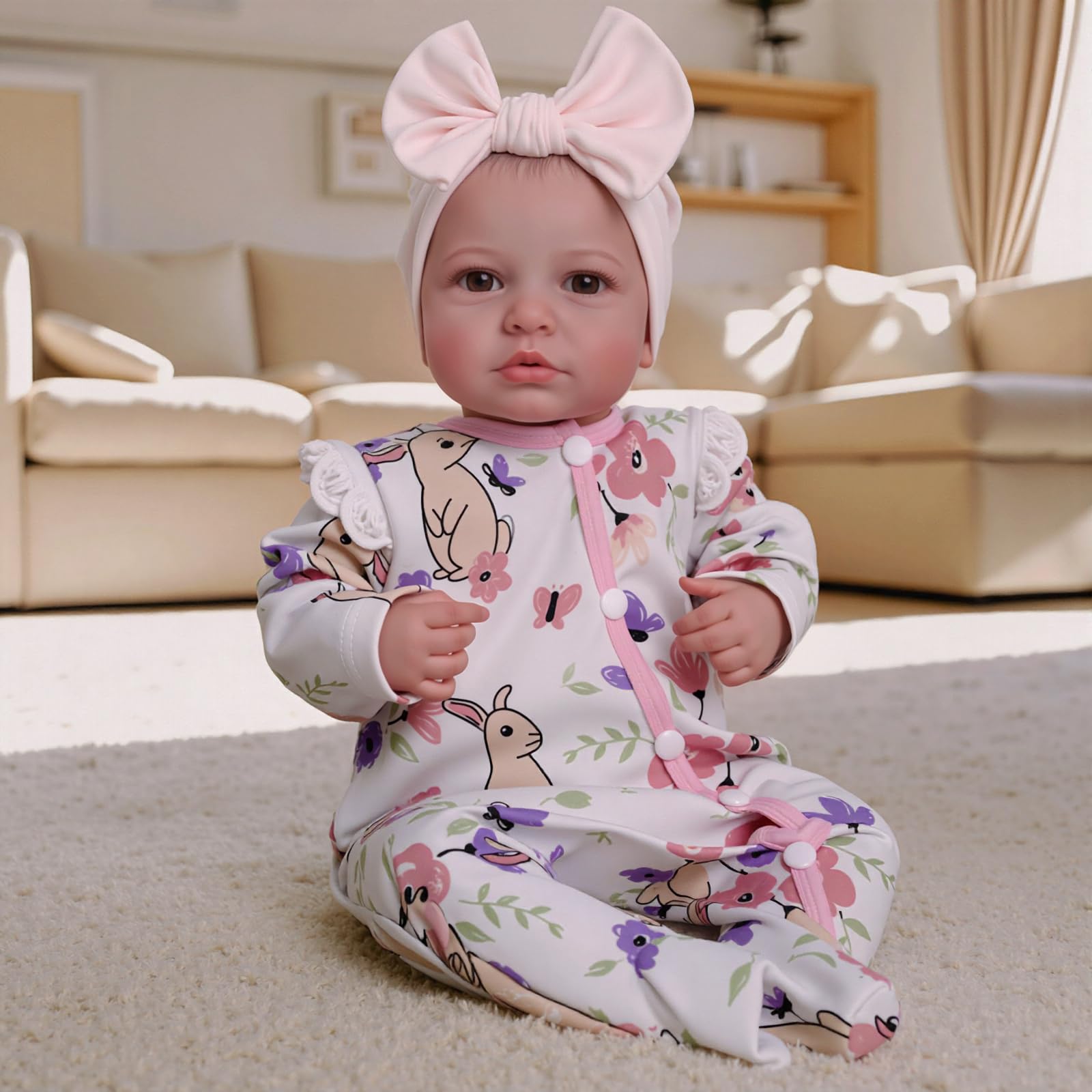 BABESIDE Reborn Baby Dolls - 20-inch Cute Soft Vinyl Realistic Baby Doll Real Life Baby Dolls with Complete Accessories Perfect for Cuddling, Playtime, and Gift Giving