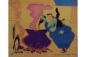 Witch Hazel in Broomstick Bunny Warner Bros. Artwork. Ltd. Run Print Custom Matted to 8" x 10"