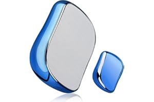 TULIYET Crystal Hair Eraser for Women and Men,Crystal Hair Remover Painless Exfoliation,Magic Hair Eraser for Back Arms Leg,Portable mild Hair Remover, Reusable & Washable(B Blue)