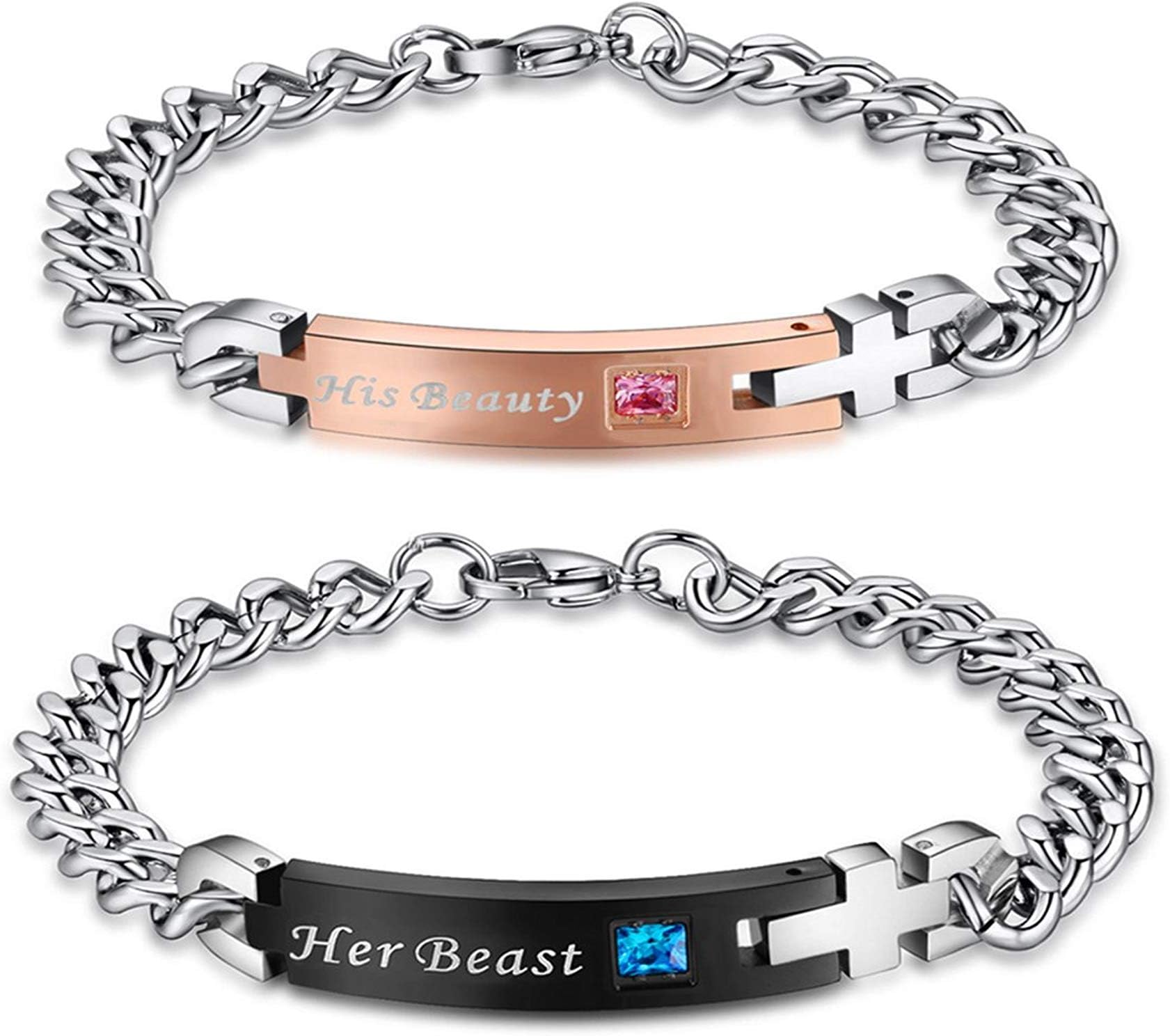 EverMarker for Couples Bracelets for him and her Distance Bracelets for Couples Gifts His and Hers Bracelets