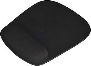 iDream365 Mouse Pad with Wrist Support,Ergonomic Mouse Pad with Non-Slip Rubber Base and Raised Memory Foam for Laptop, Computer, Gaming,Home, Office-Black