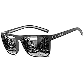 ZENOTTIC Polarized Sunglasses for Men Lightweight TR90 Frame UV400 Protection Square Sun Glasses