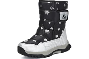 Mishansha Kids Snow Boots for Boys Girls Winter Boot Waterproof Warm Anti-Slip Cold Weather Shoes (Toddler/Little Kid/Big Kid)