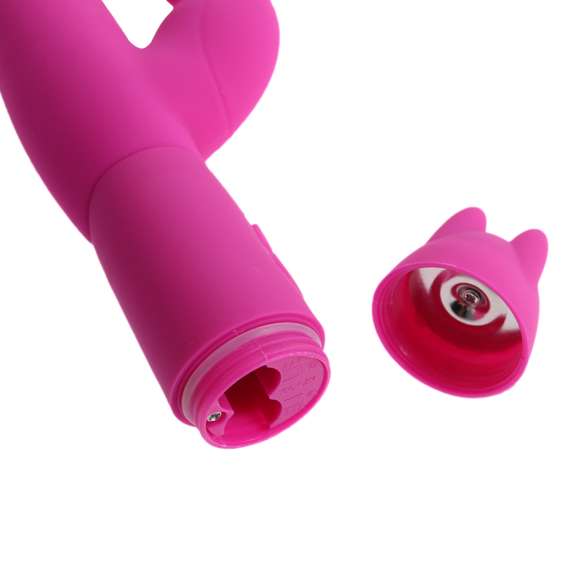 Vibratoren Rabbit Vibrator mit Peniskopf für Sie klitoris und g-punkt aus Silikon ,21.8 cm