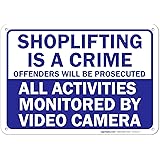 Amazon Com Shoplifters Will Be Prosecuted Policy Sign Card Pack Of 3 Industrial Scientific