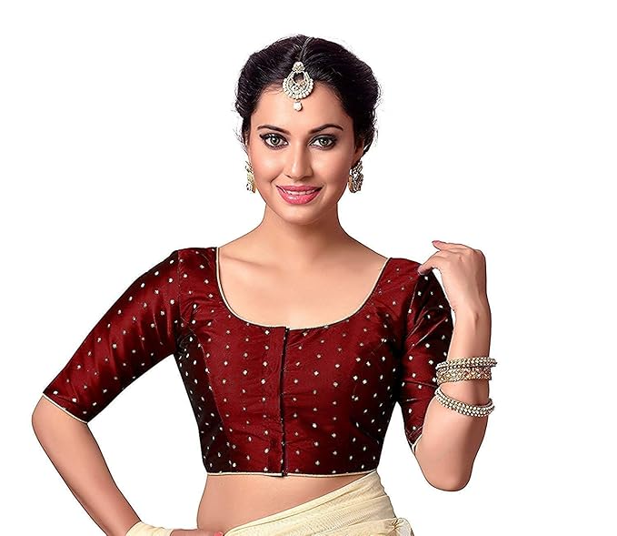 Women's Silk Readymade Saree Blouse