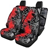 Generic Gothic Spiders and Webs Car Seat Cover Front Seat Backseat Non-Slip Car Seat Protector Bucket Seat Cover for Trucks, Cars & SUVs, Large