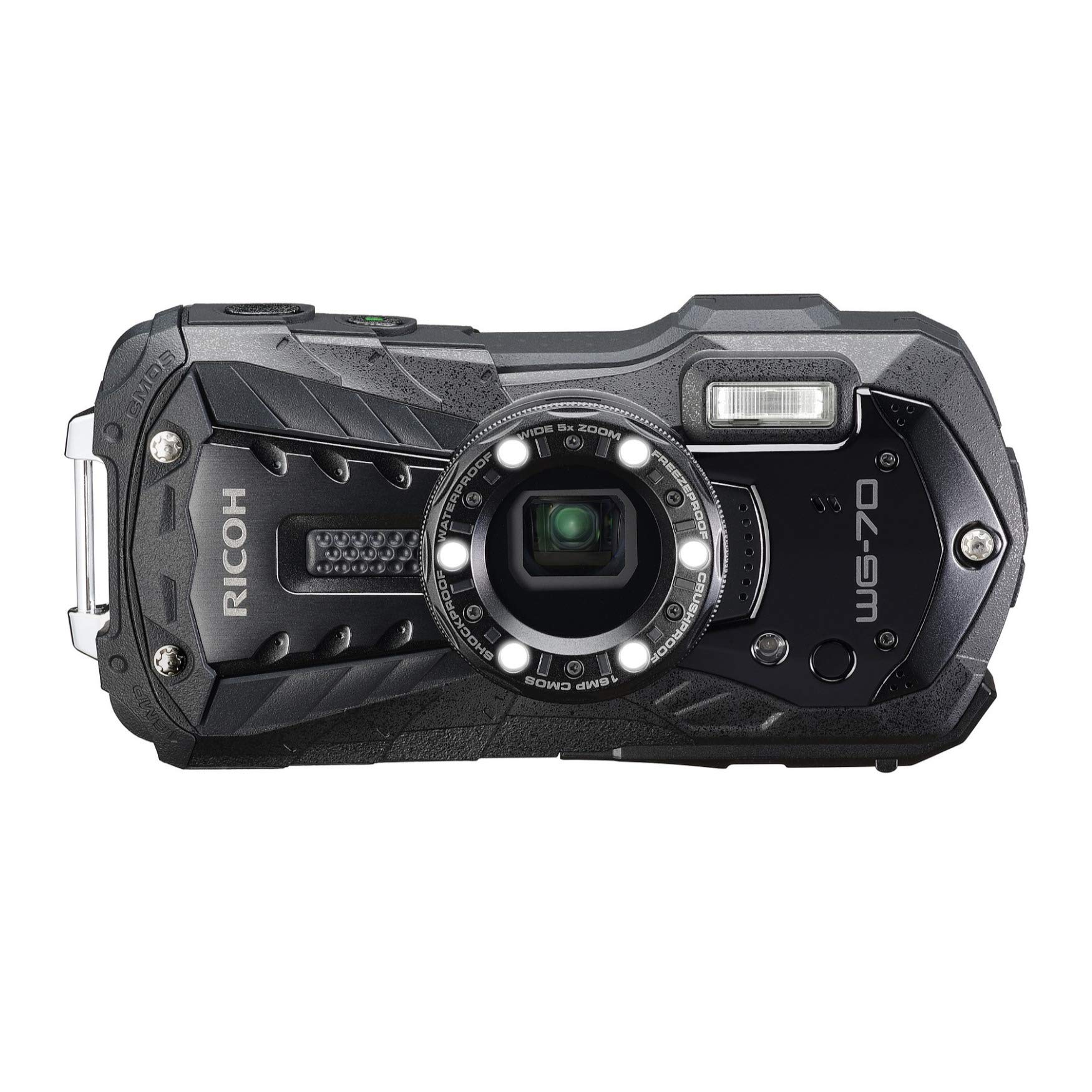 Ricoh WG-70 Black Waterproof Digital Camera 16MP