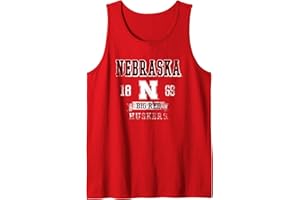 ELITE AUTHENTICS Nebraska Cornhuskers Big Red Vintage Team Color Tank Top